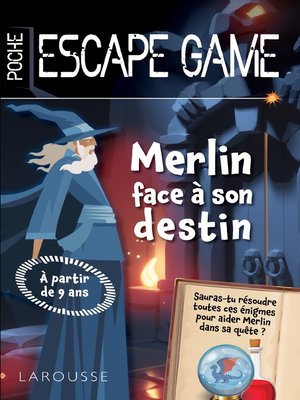 cover image of Escape de game de poche Junior--Merlin face à son destin